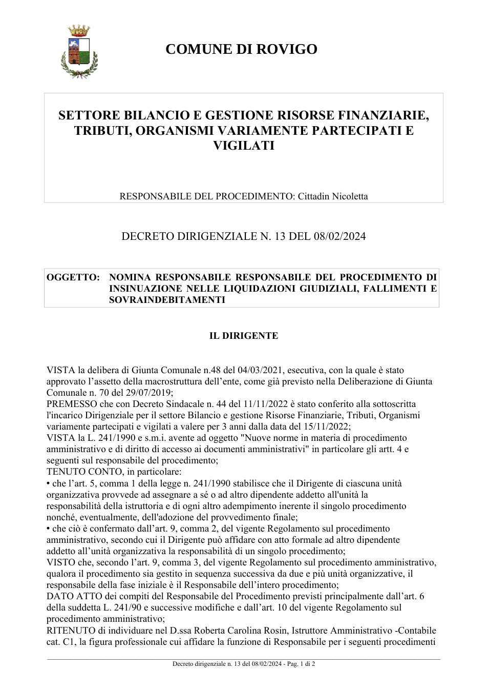 Pagina 1 del documento