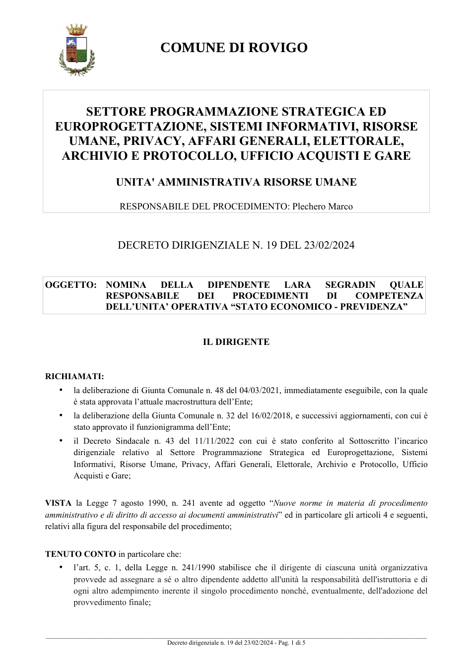 Pagina 1 del documento