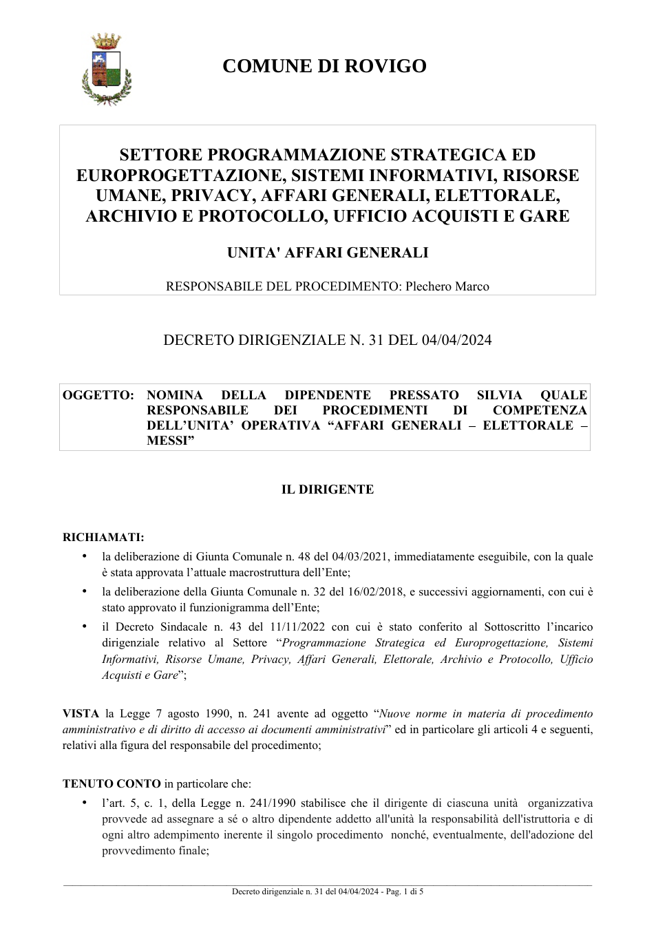 Pagina 1 del documento