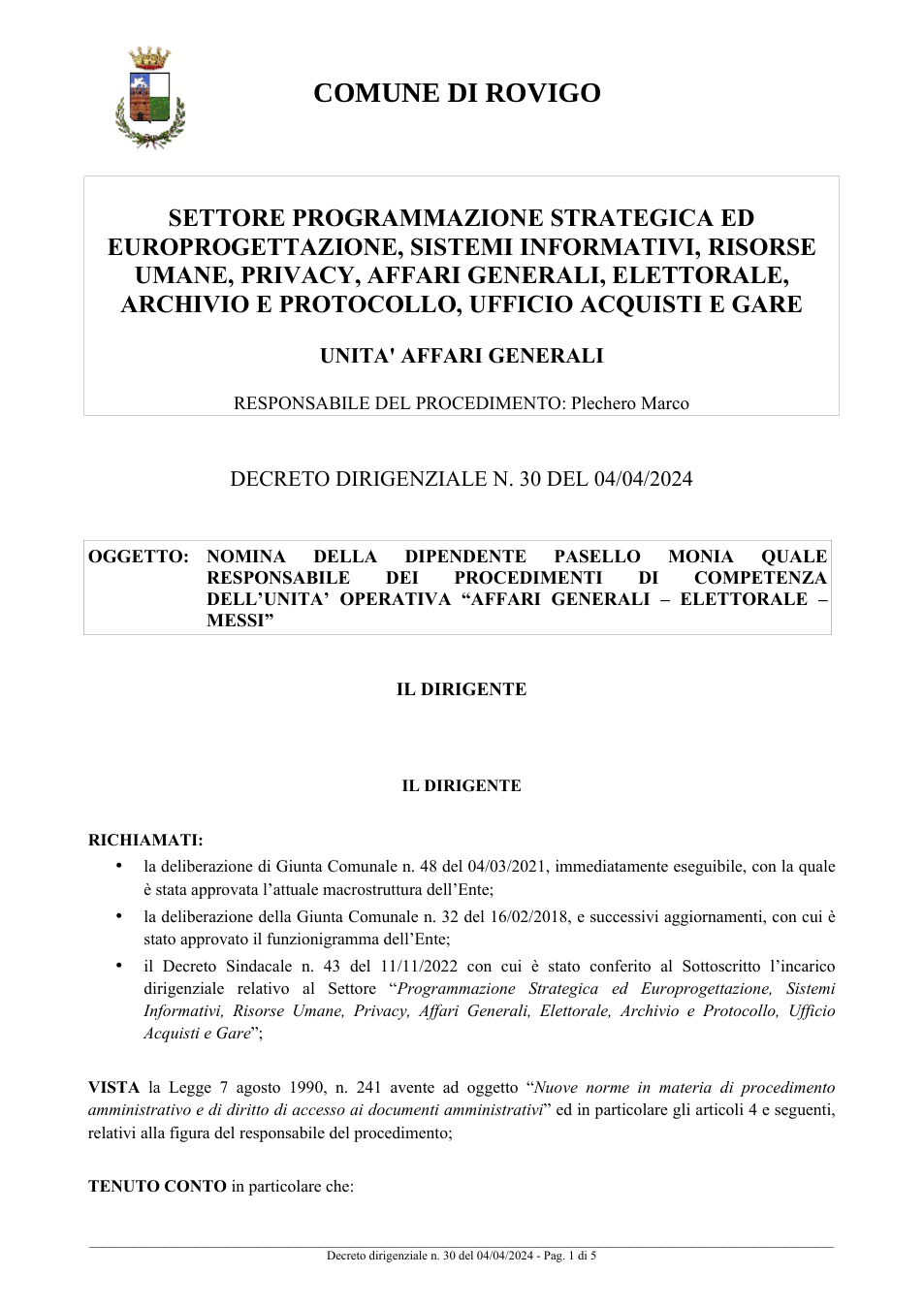 Pagina 1 del documento