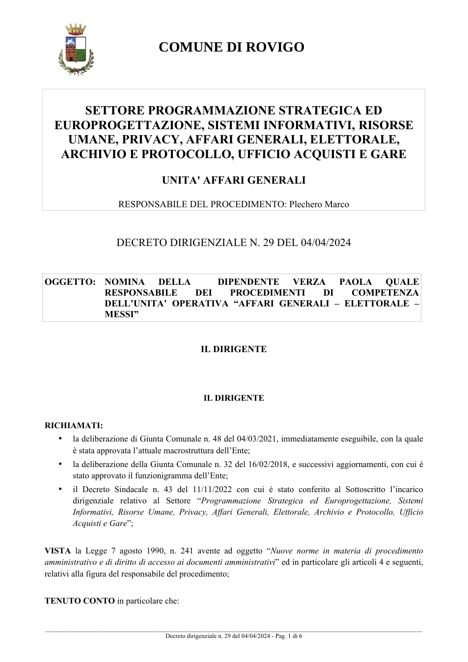 Pagina 1 del documento