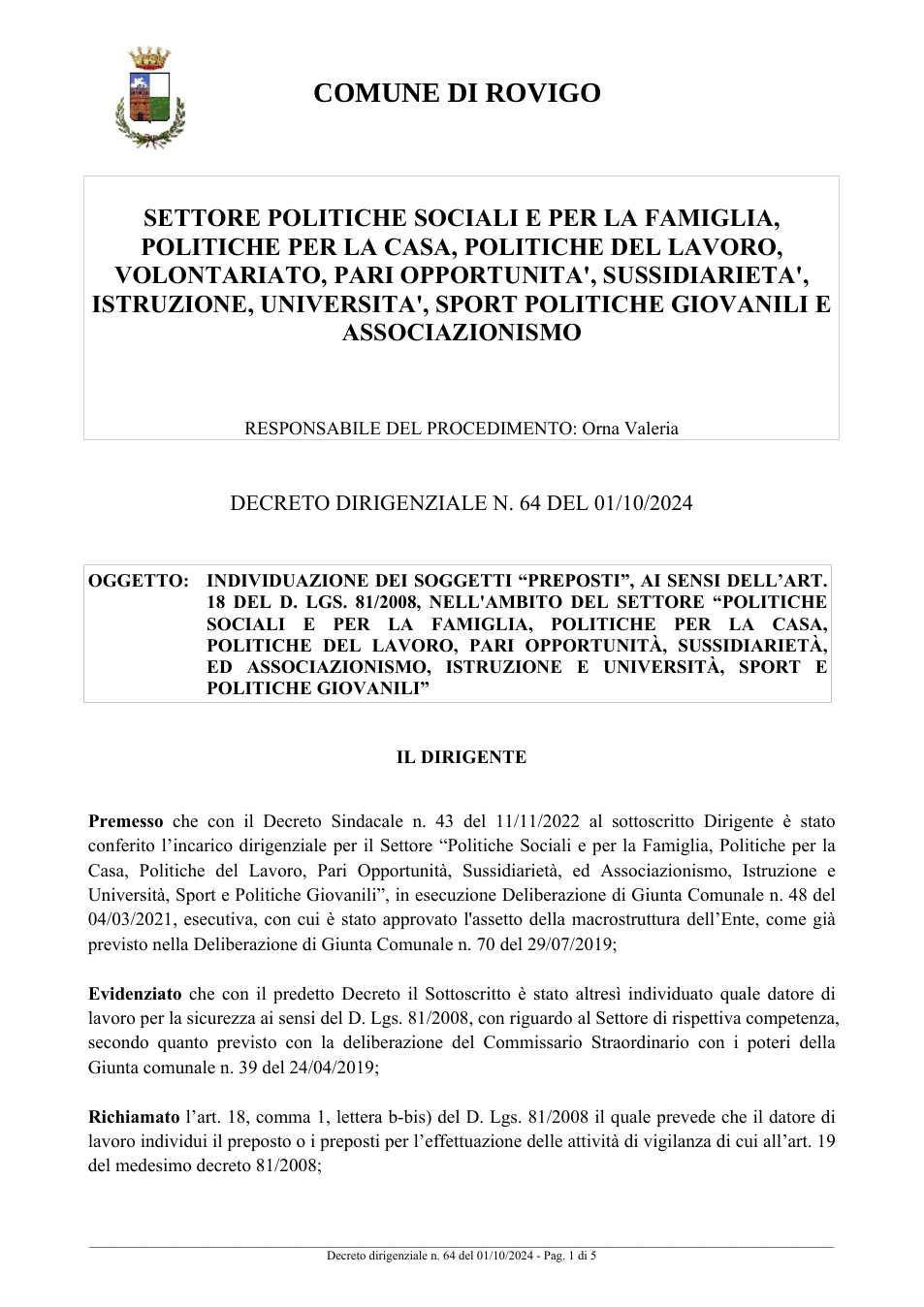 Pagina 1 del documento