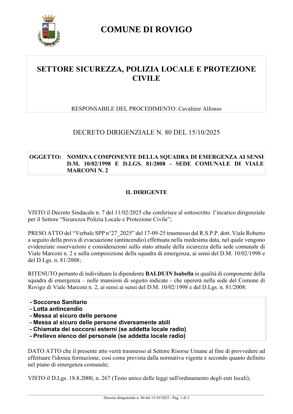 Pagina 1 del documento
