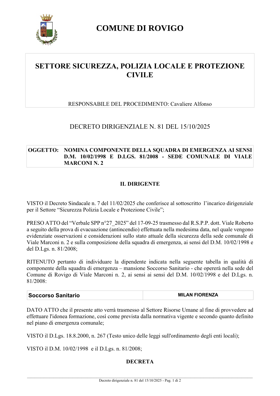 Pagina 1 del documento