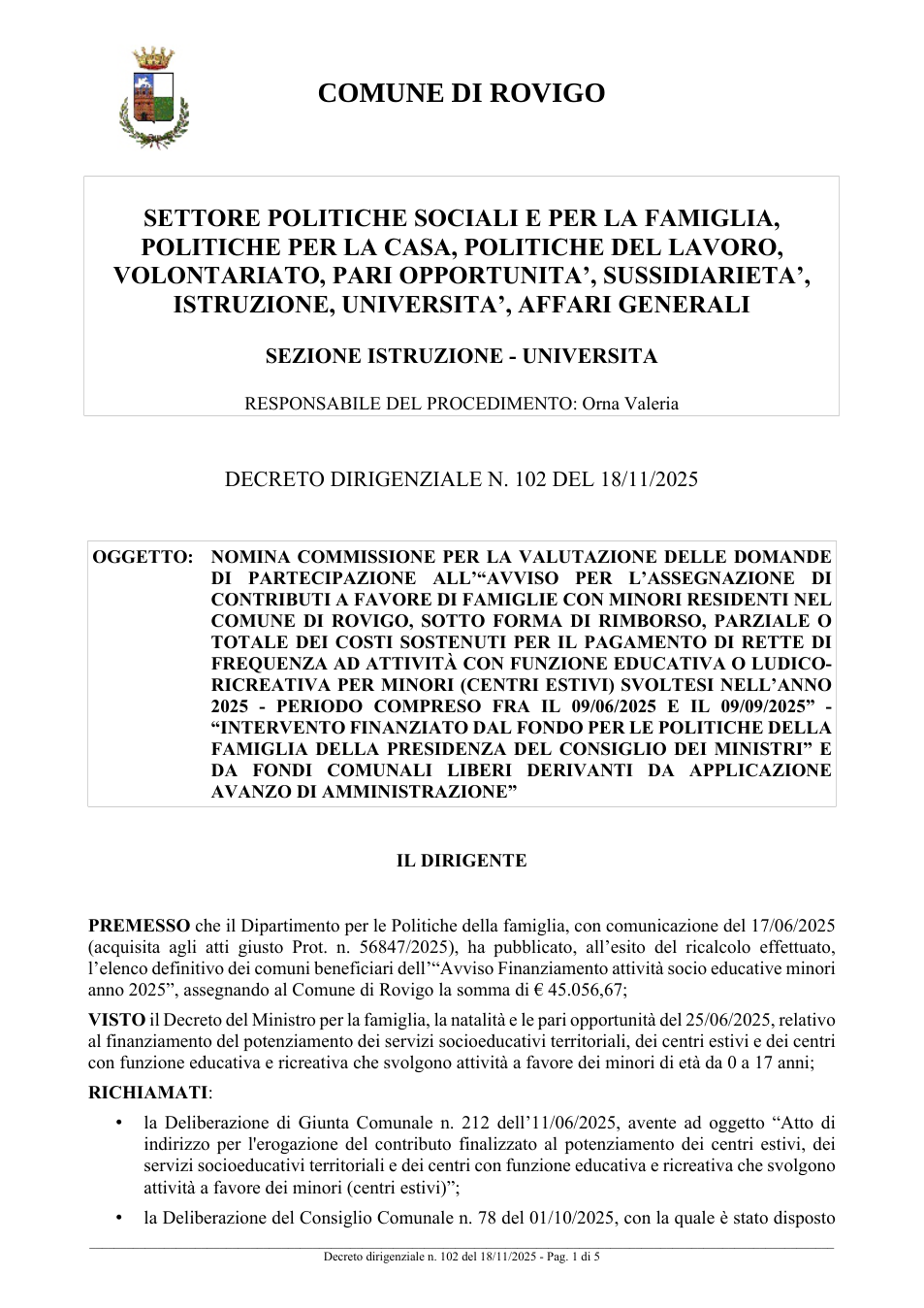 Pagina 1 del documento