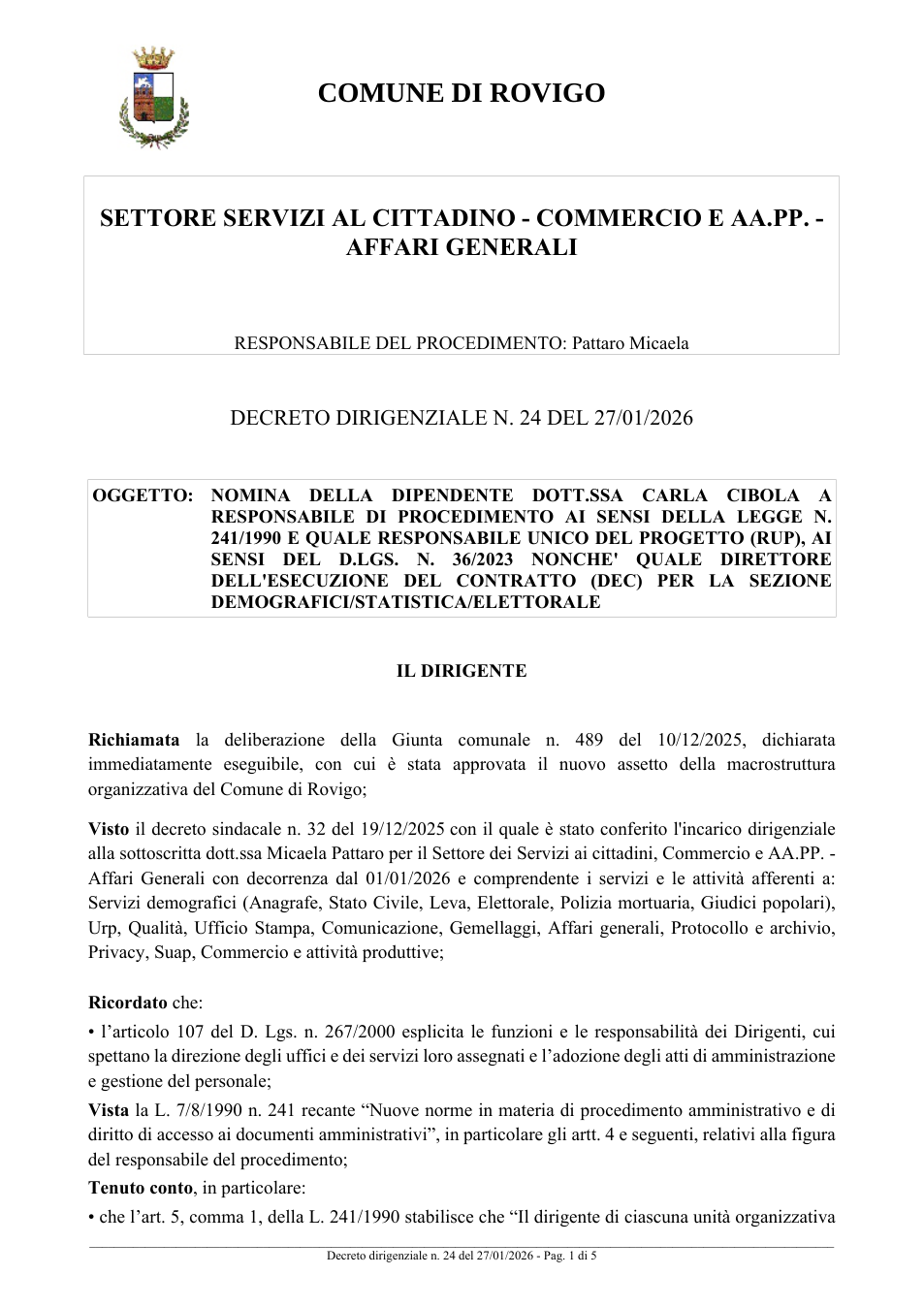 Pagina 1 del documento