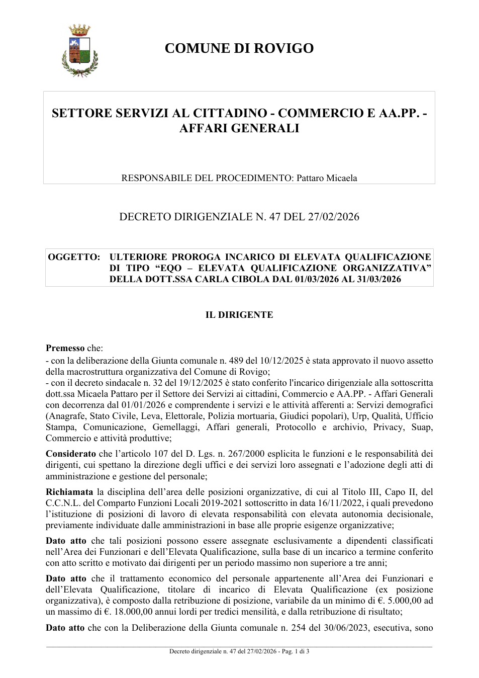 Pagina 1 del documento