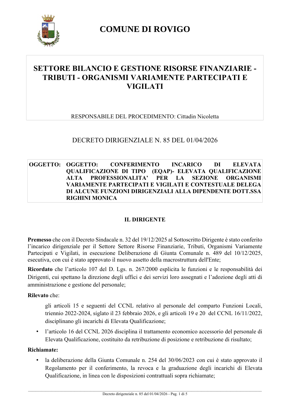 Pagina 1 del documento