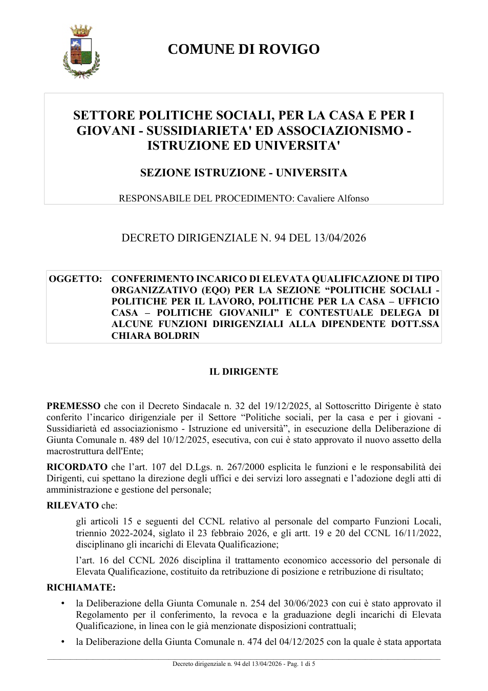 Pagina 1 del documento