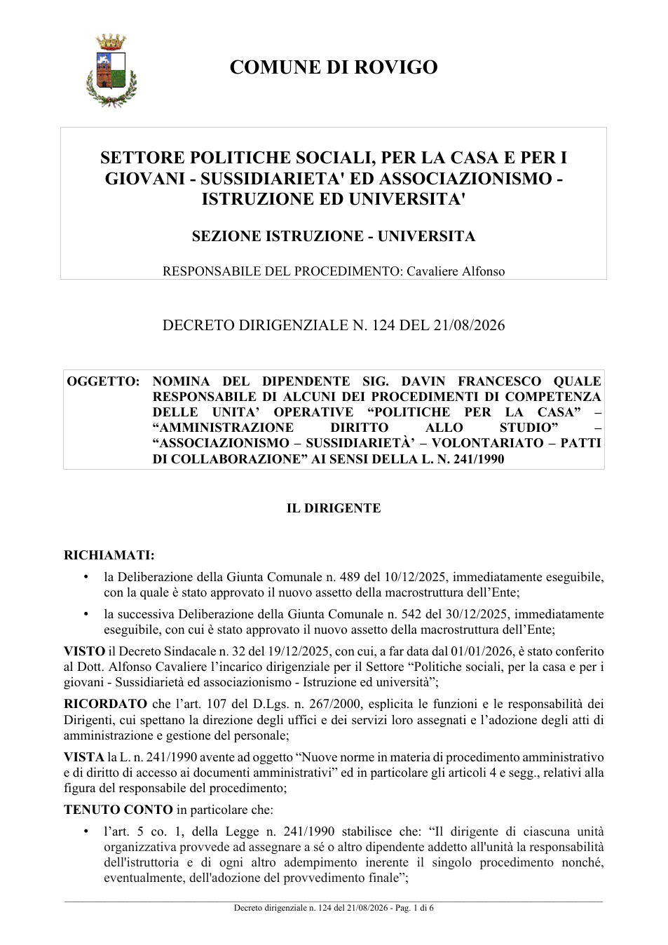Pagina 1 del documento