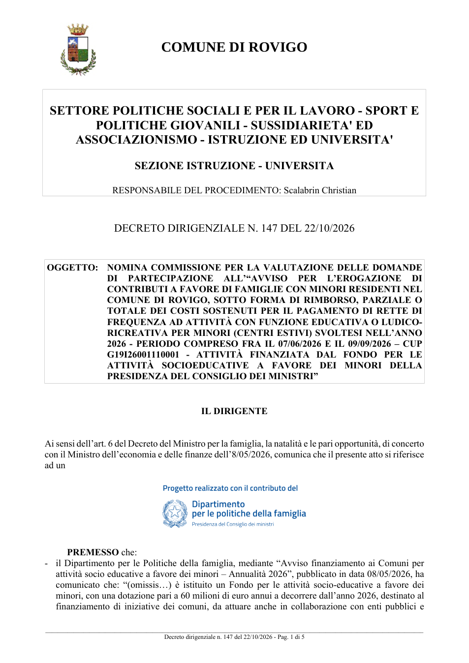 Pagina 1 del documento