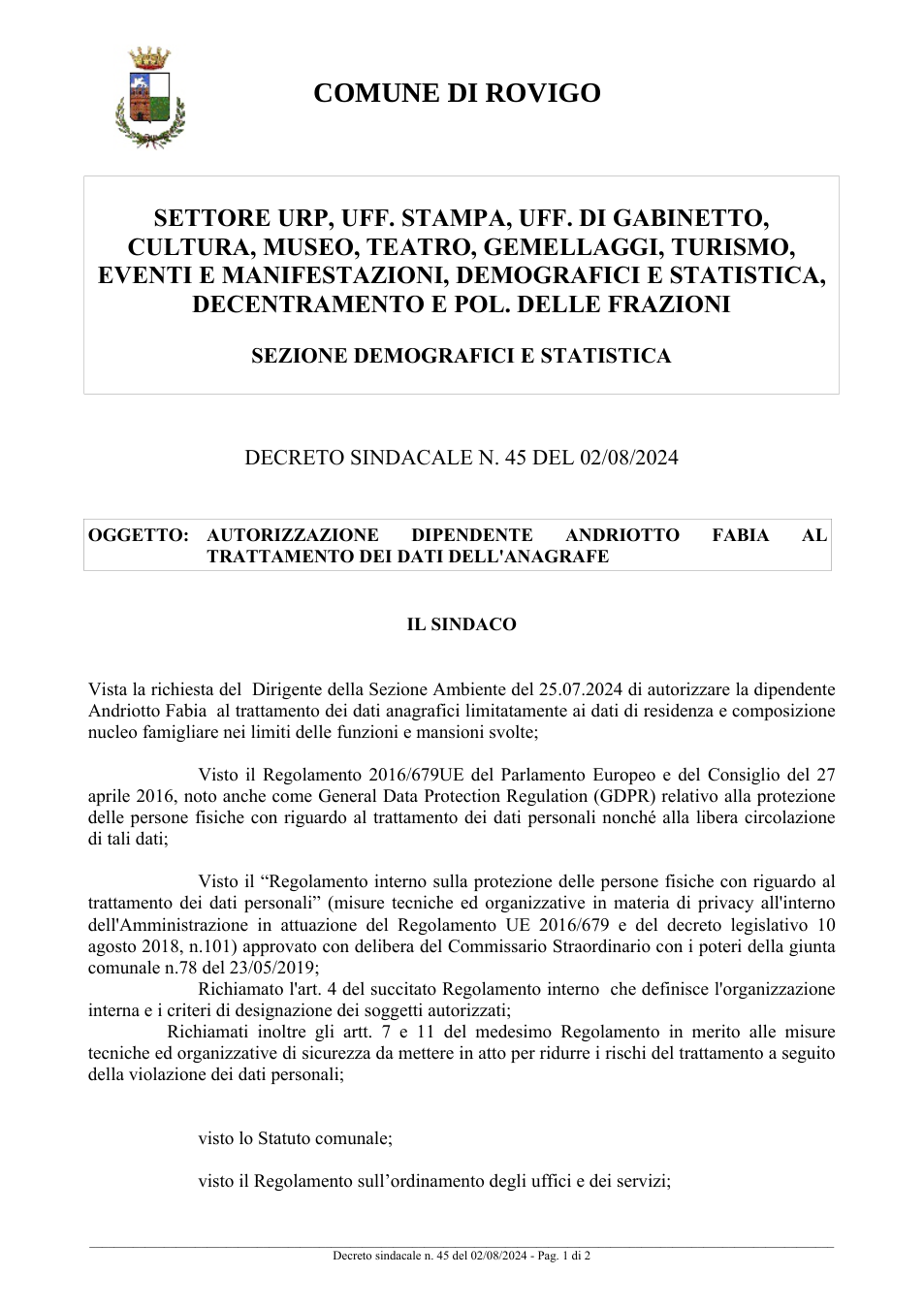 Pagina 1 del documento