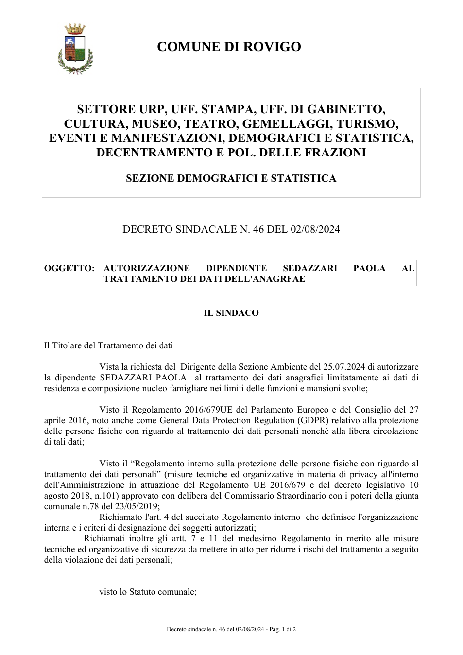 Pagina 1 del documento