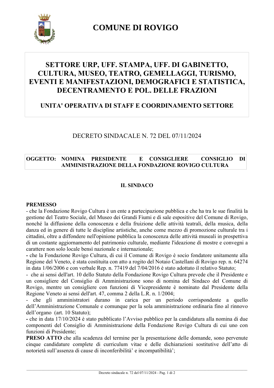 Pagina 1 del documento