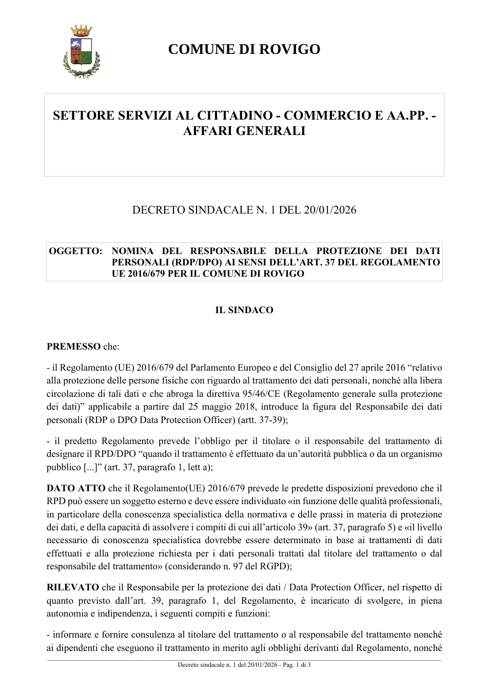 Pagina 1 del documento