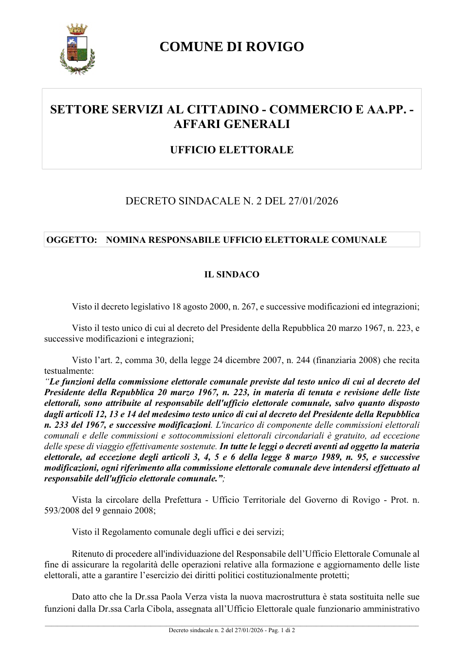 Pagina 1 del documento