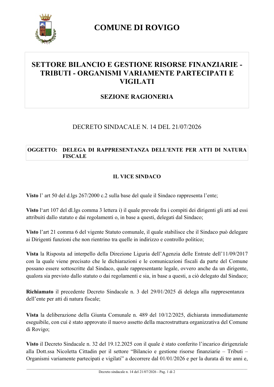 Pagina 1 del documento