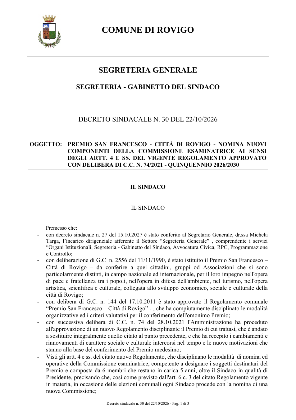 Pagina 1 del documento