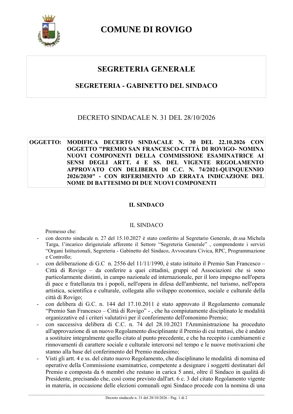 Pagina 1 del documento