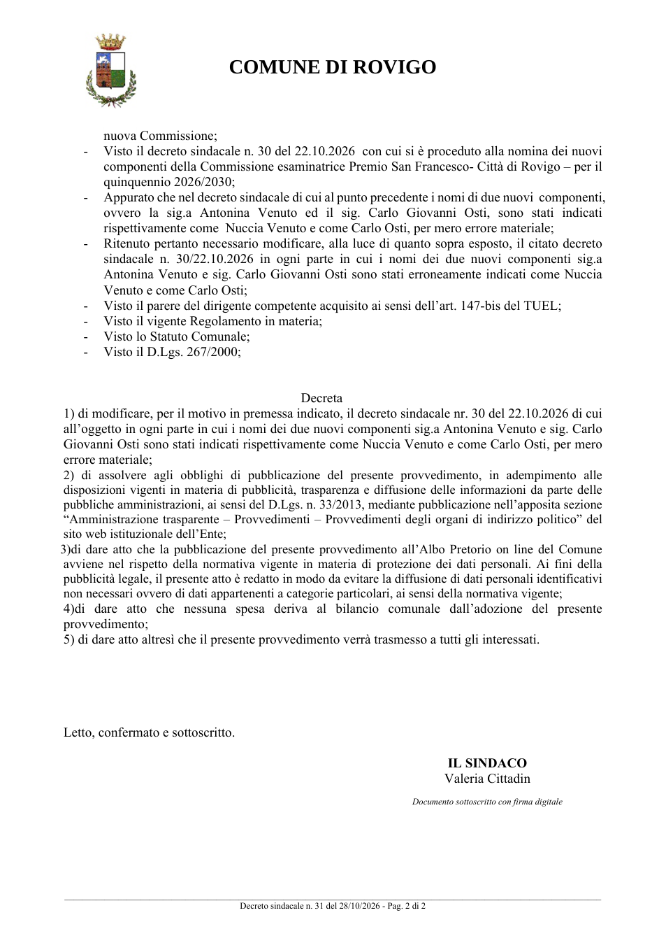 Pagina 2 del documento