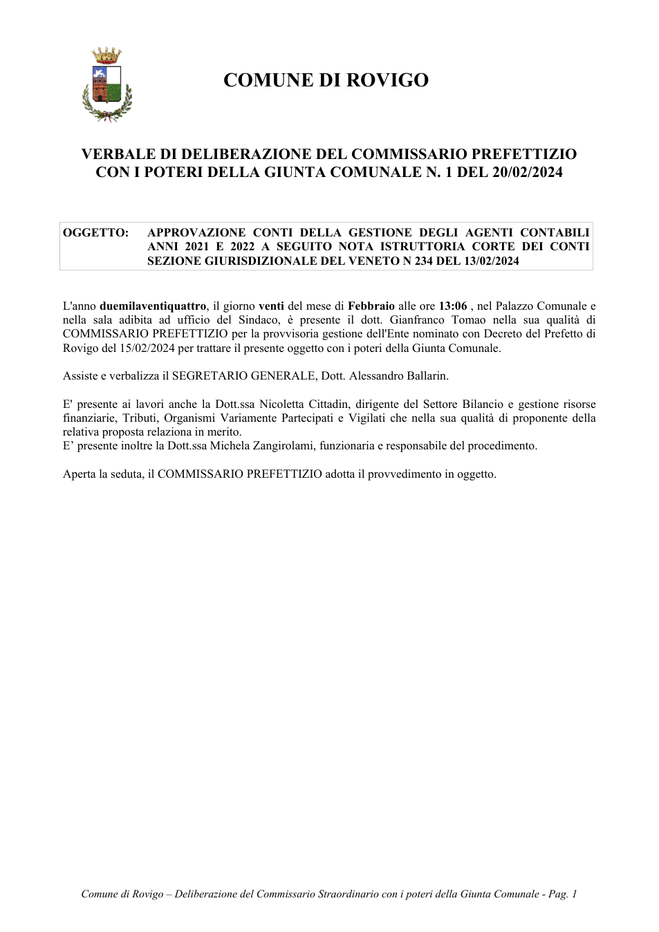 Pagina 1 del documento