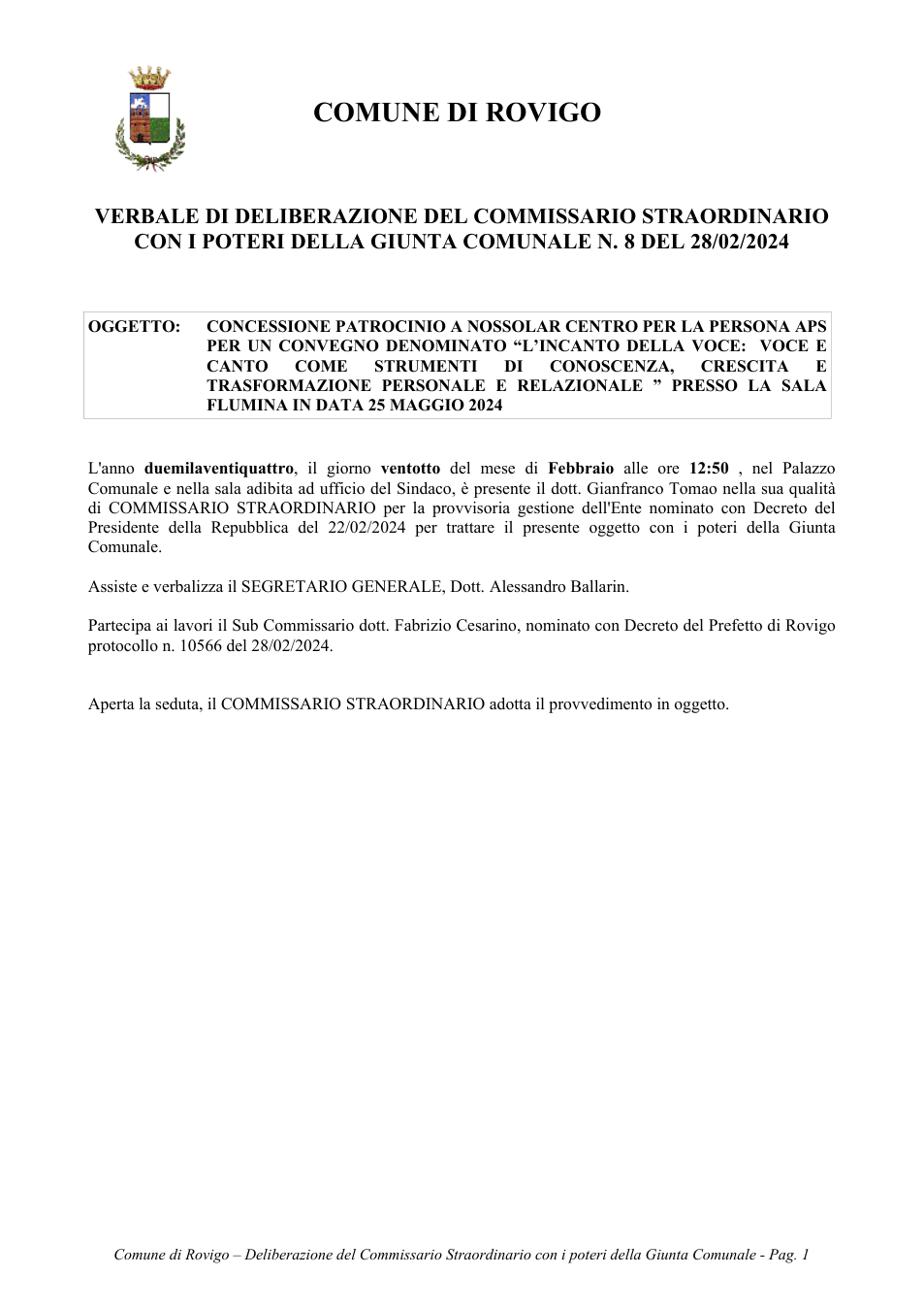 Pagina 1 del documento
