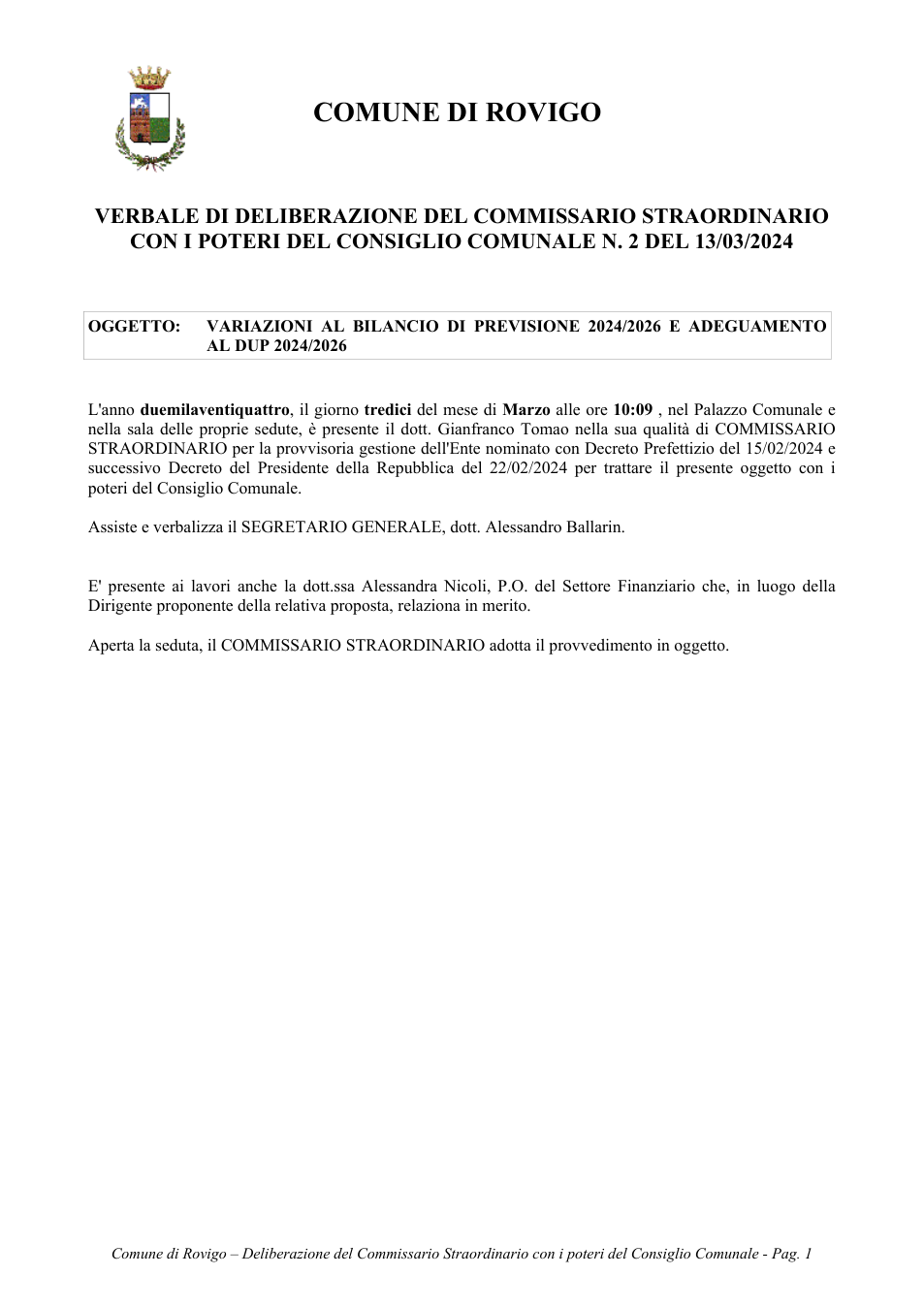 Pagina 1 del documento