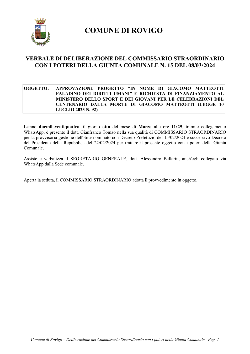 Pagina 1 del documento