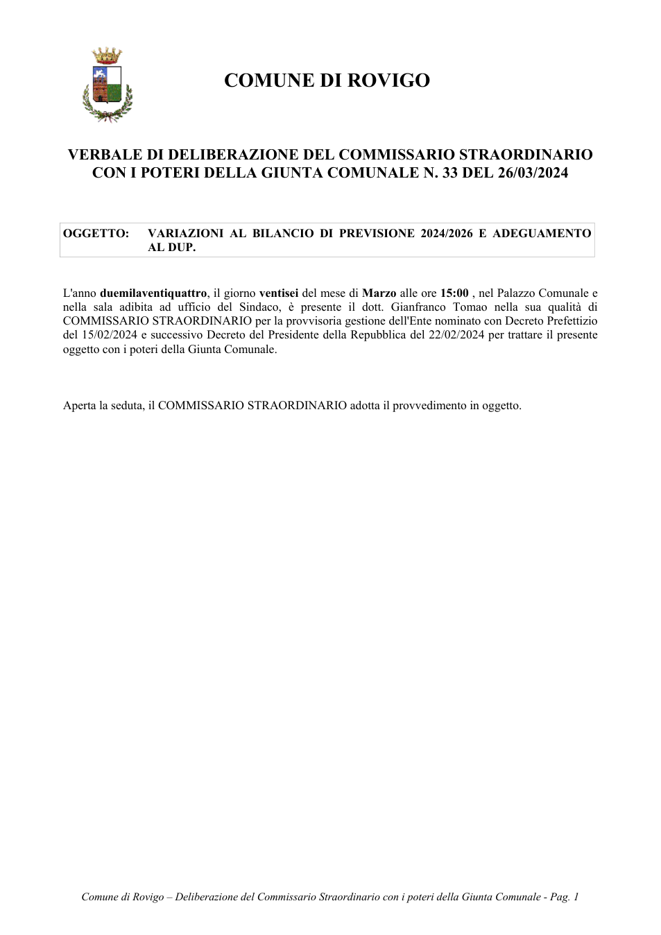 Pagina 1 del documento