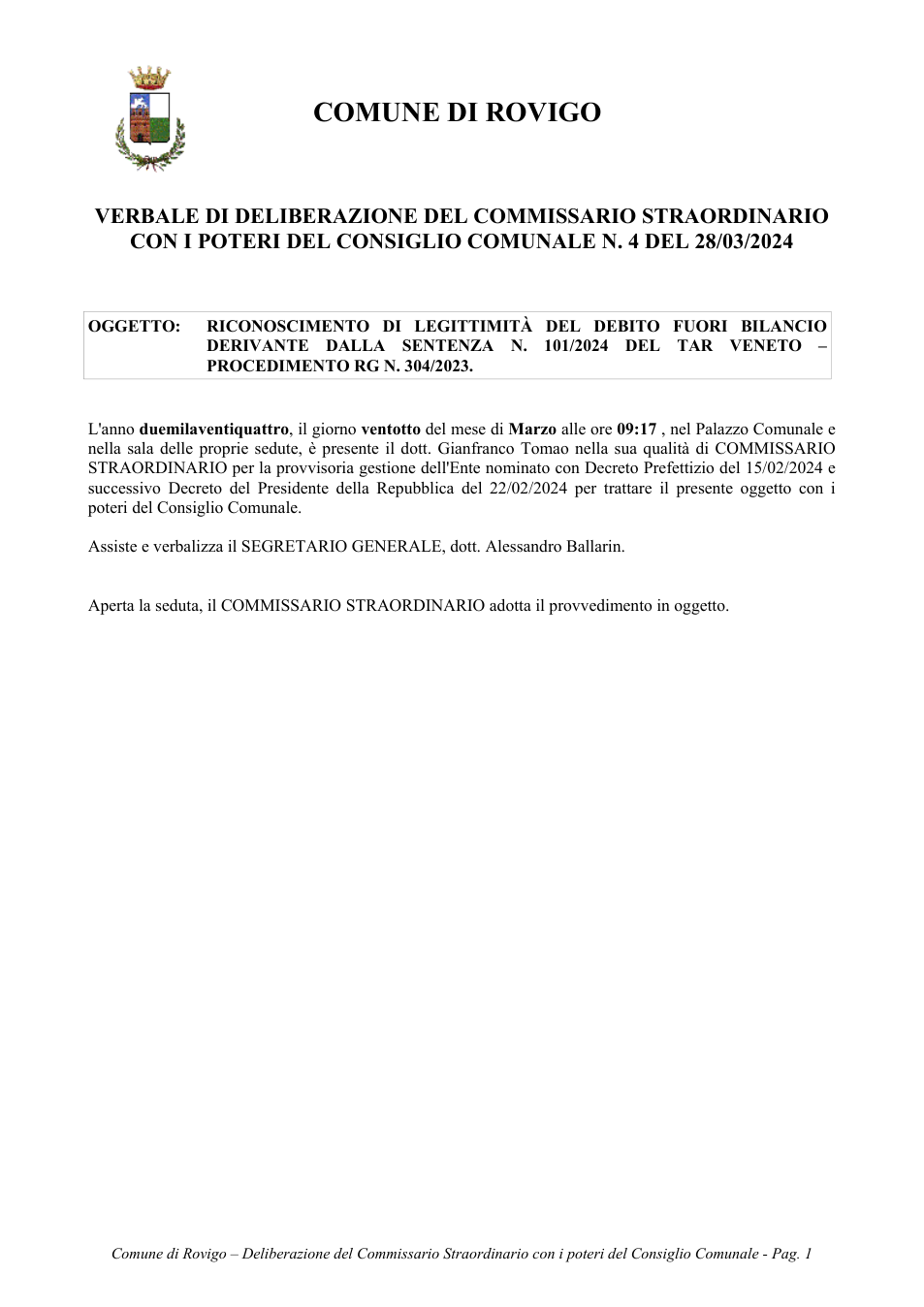 Pagina 1 del documento