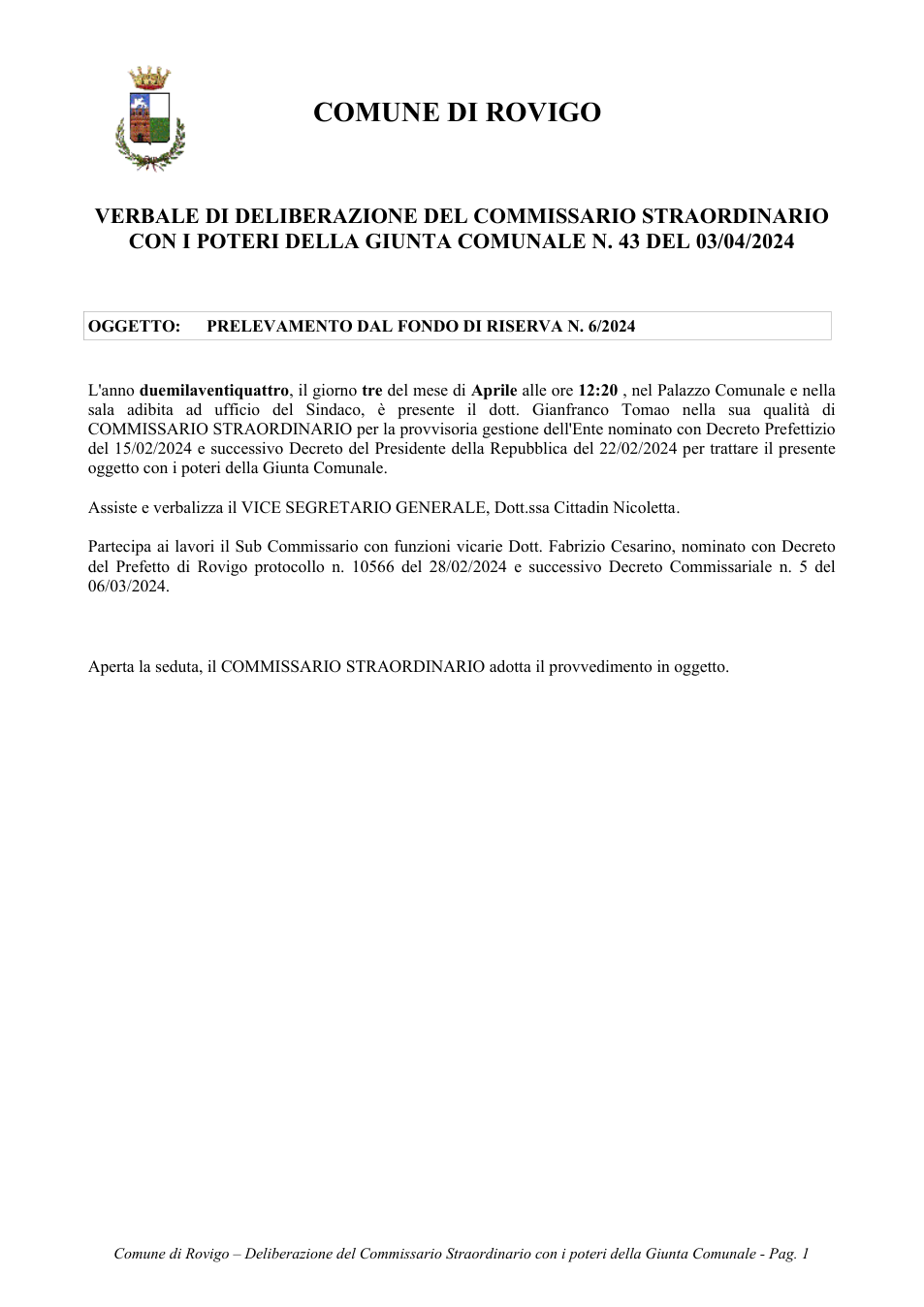 Pagina 1 del documento