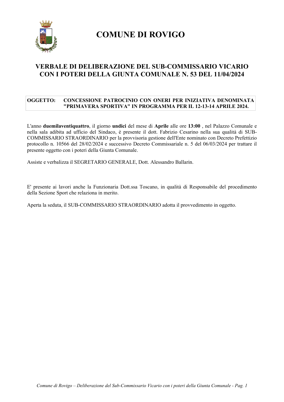 Pagina 1 del documento