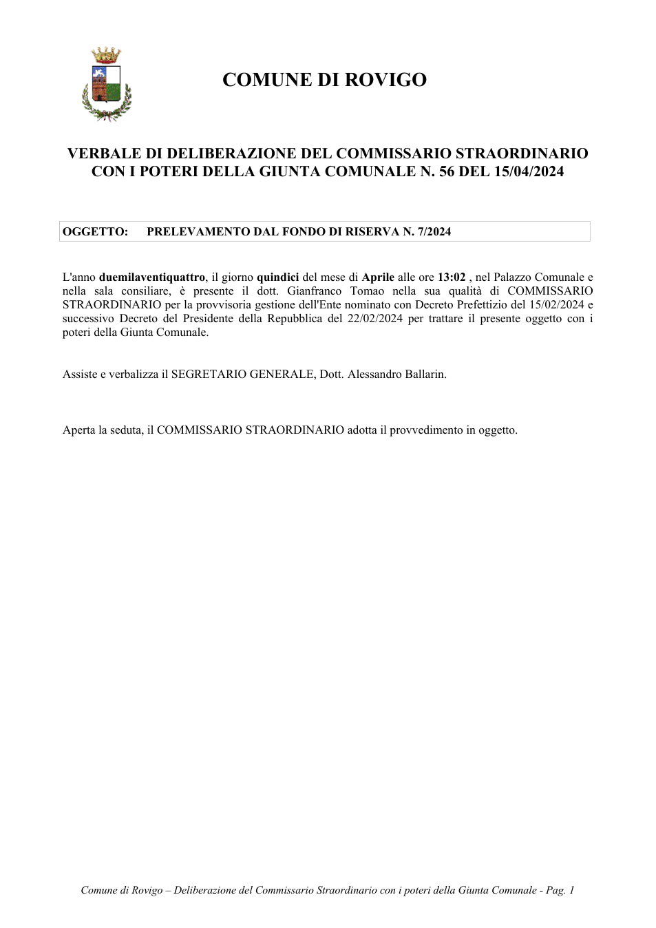 Pagina 1 del documento