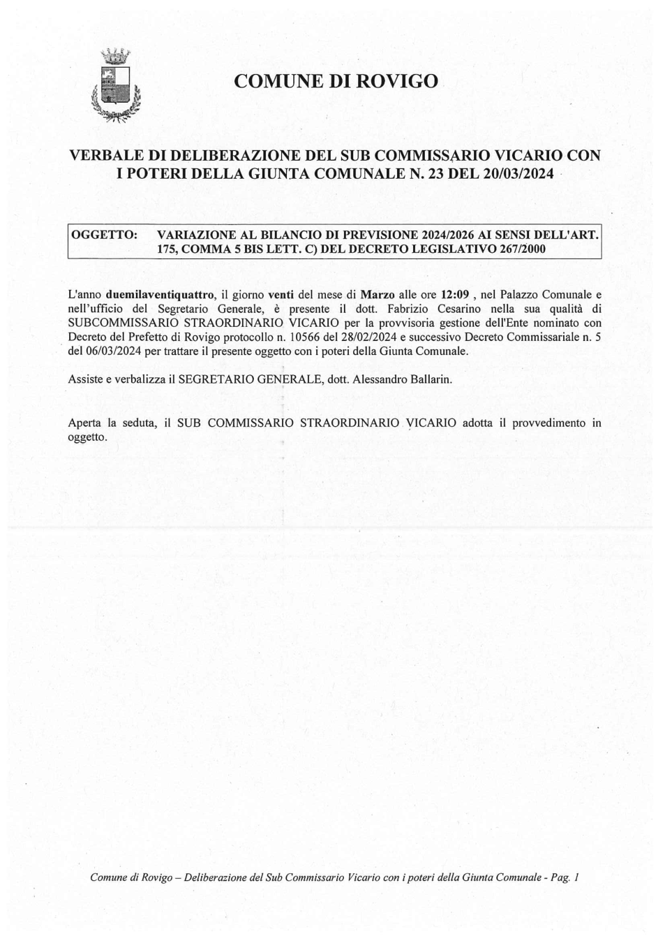 Pagina 1 del documento