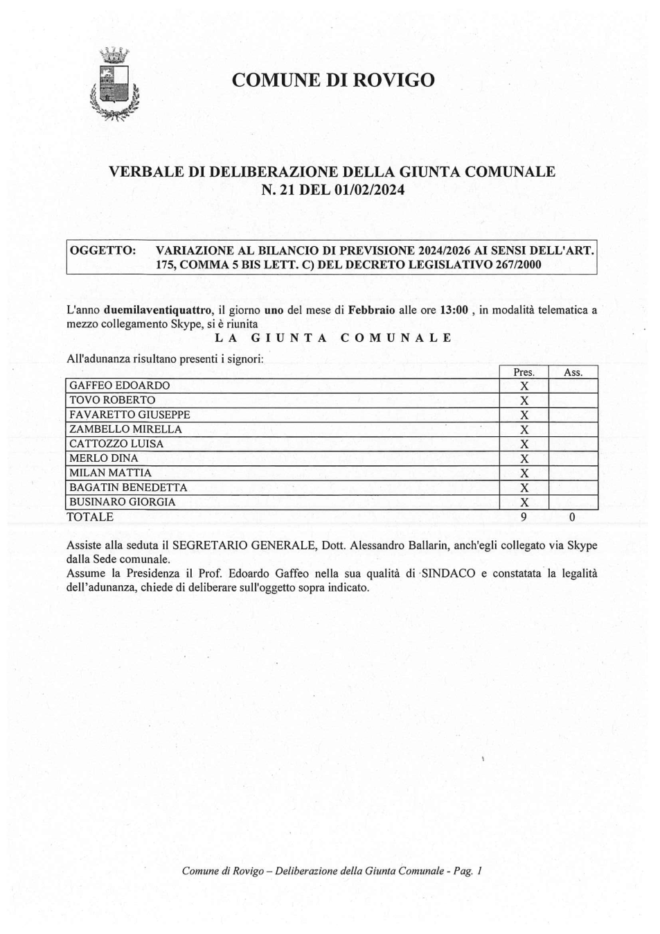 Pagina 1 del documento