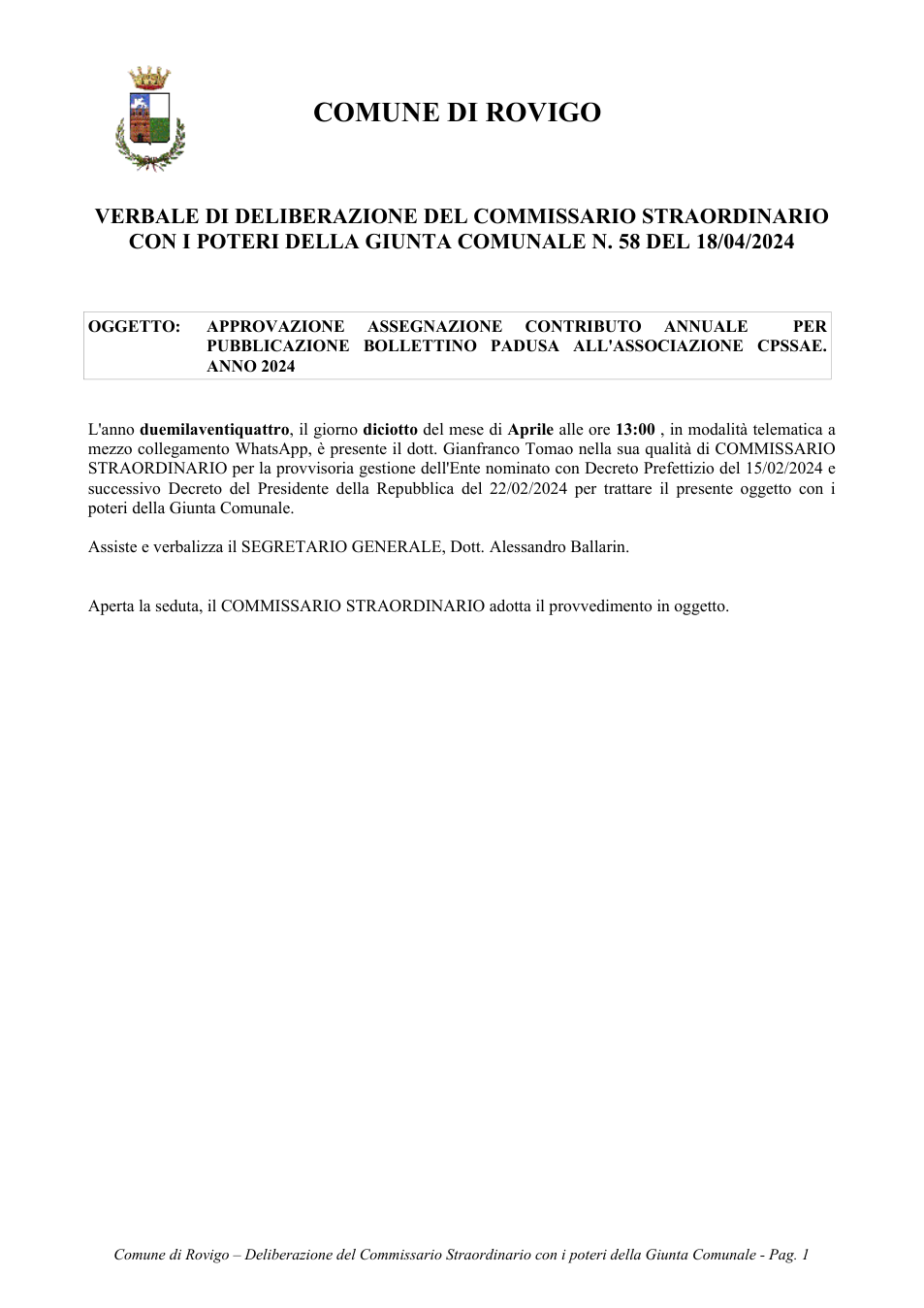 Pagina 1 del documento