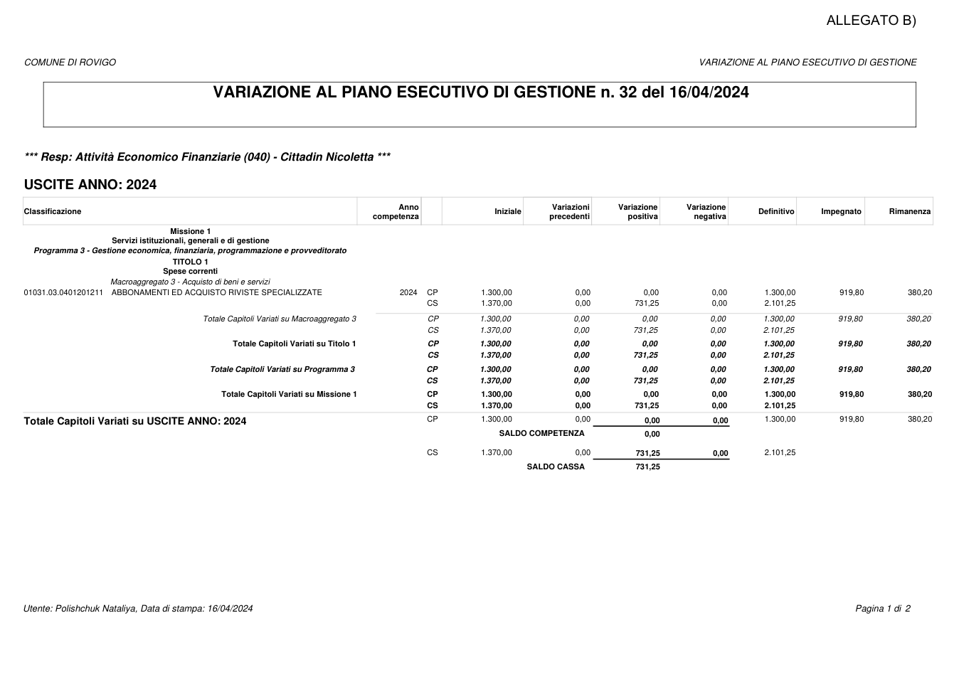 Pagina 1 del documento