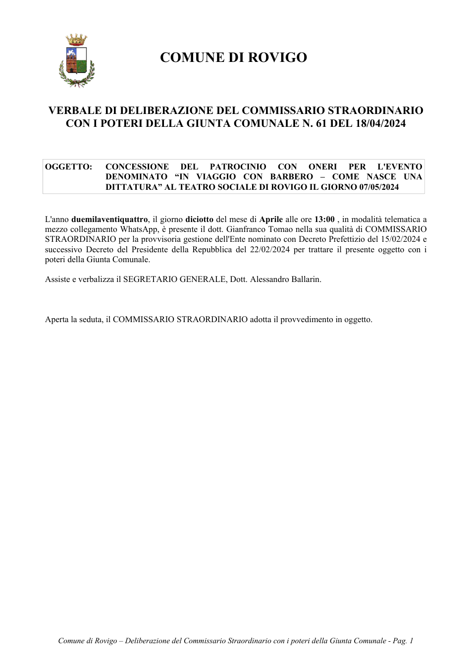 Pagina 1 del documento