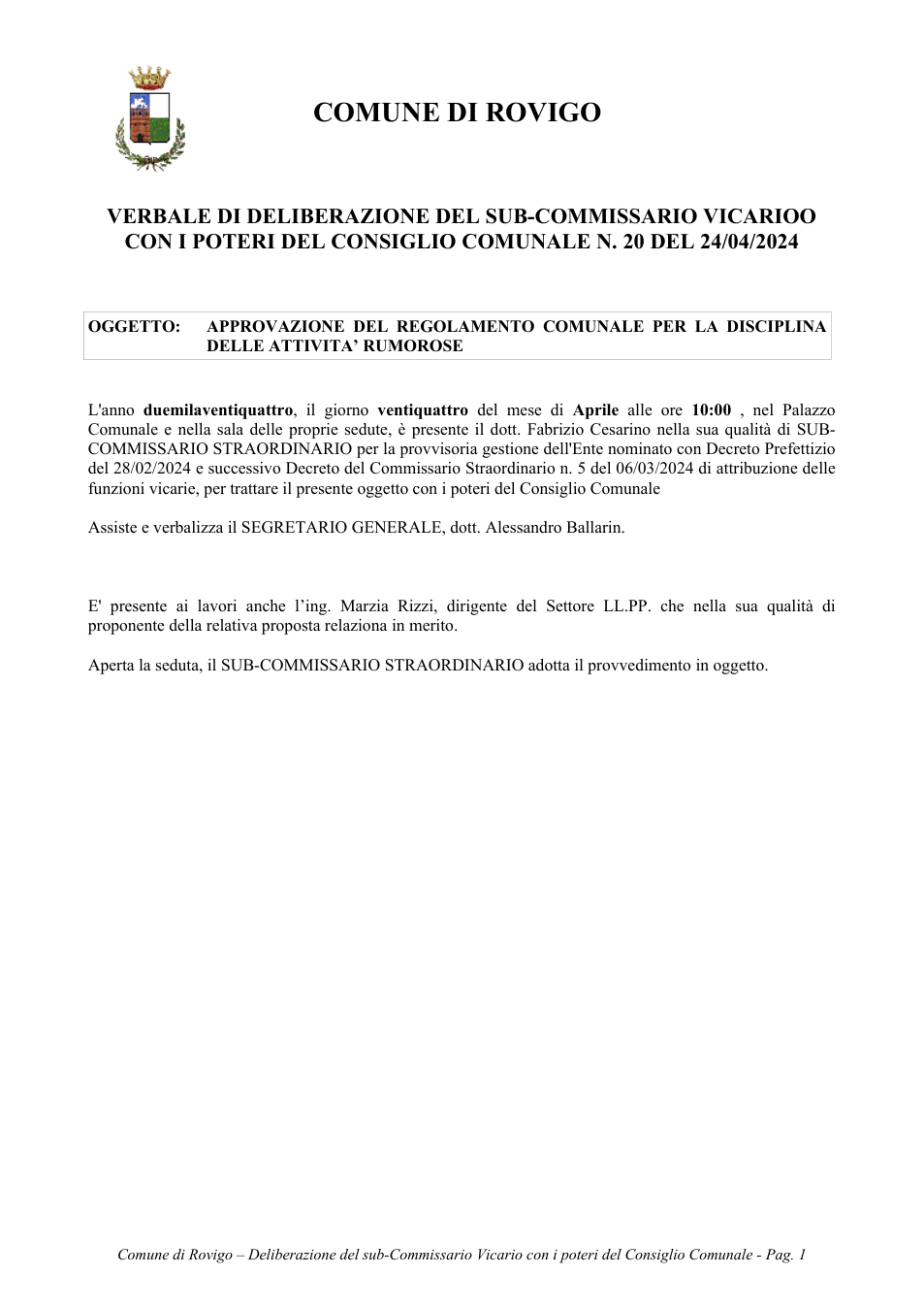 Pagina 1 del documento