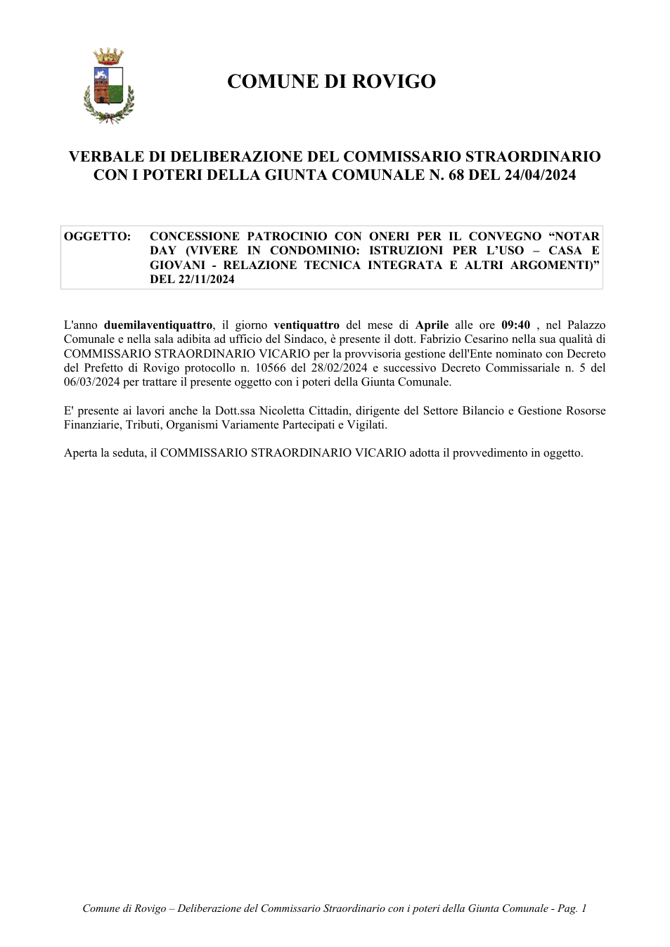 Pagina 1 del documento