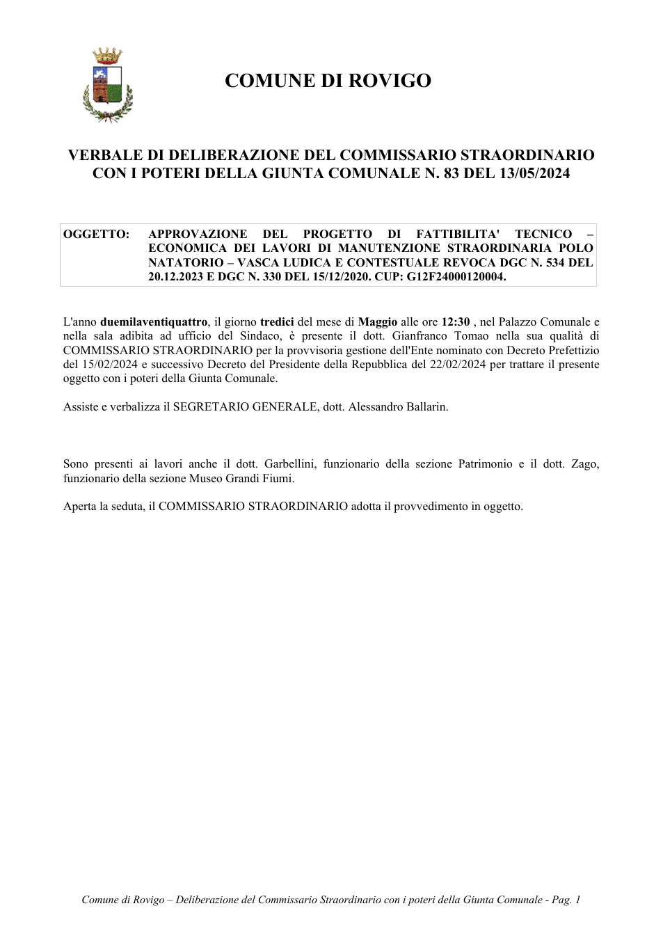 Pagina 1 del documento