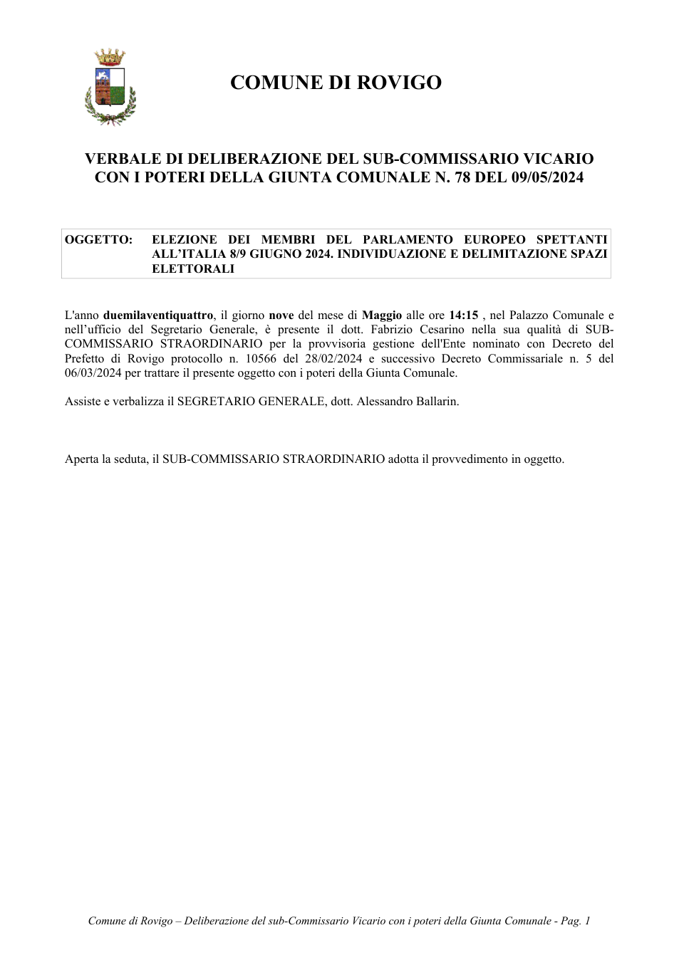 Pagina 1 del documento