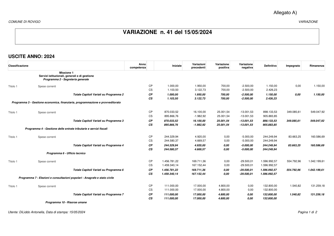 Pagina 1 del documento
