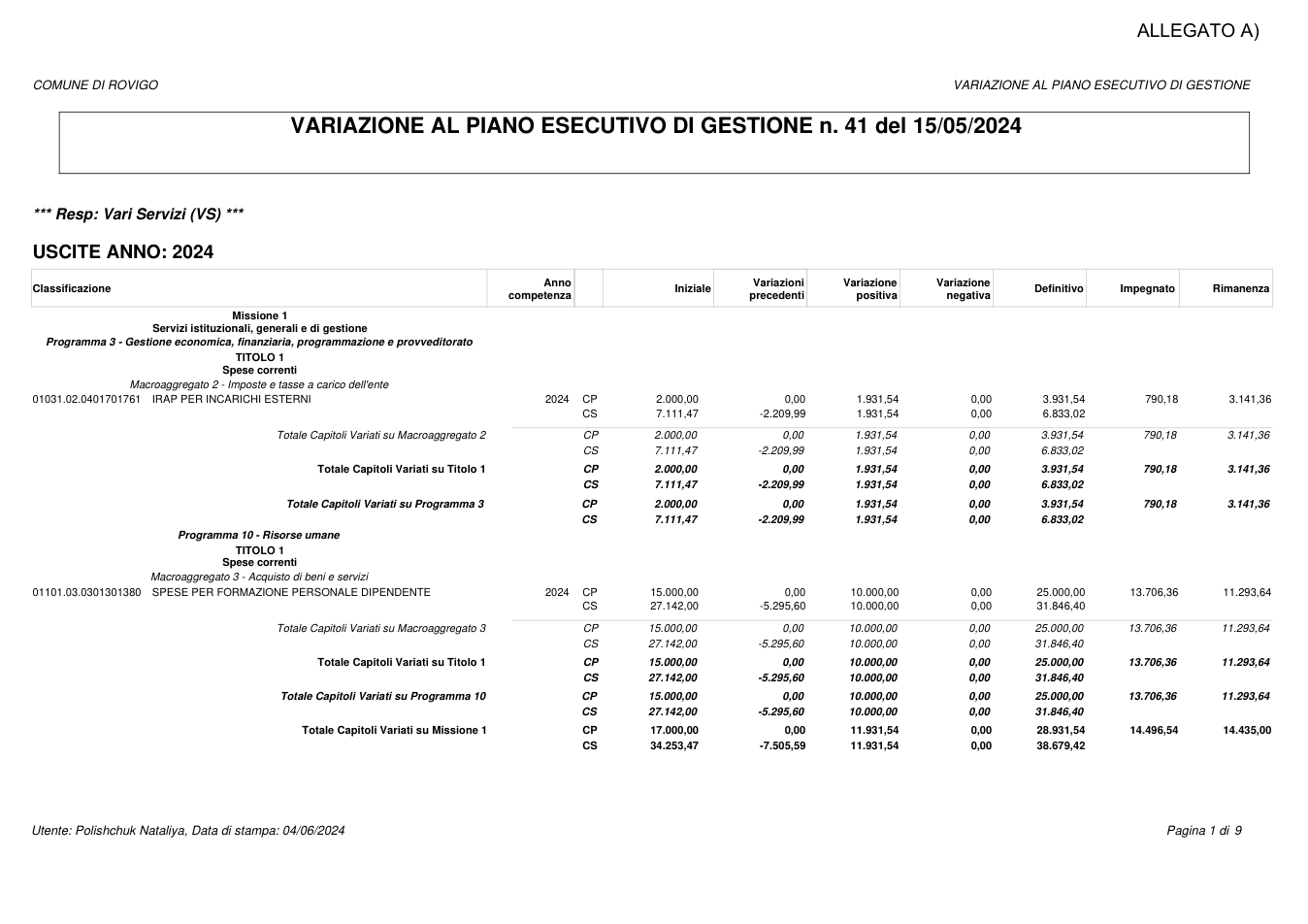 Pagina 1 del documento