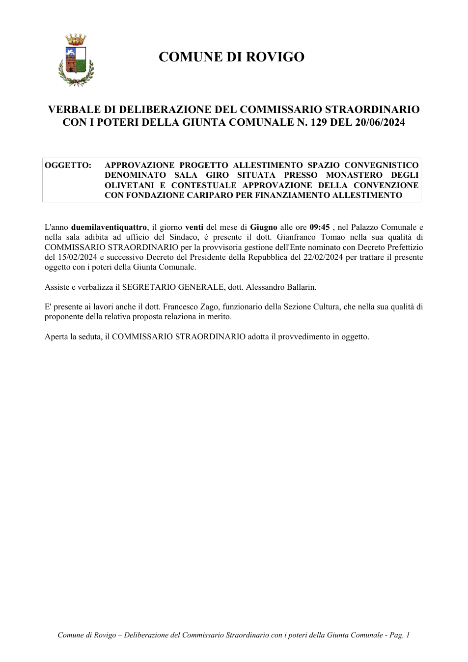 Pagina 1 del documento