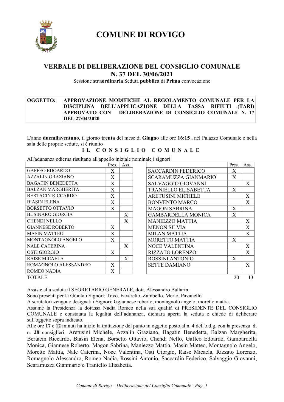 Pagina 1 del documento