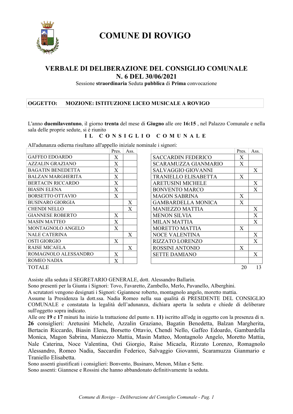 Pagina 1 del documento