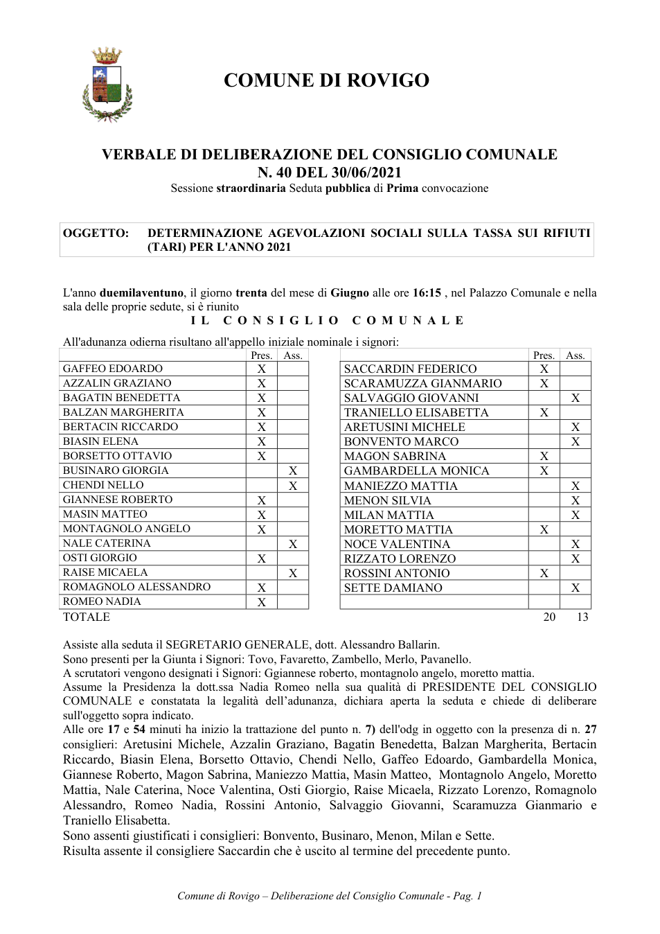 Pagina 1 del documento