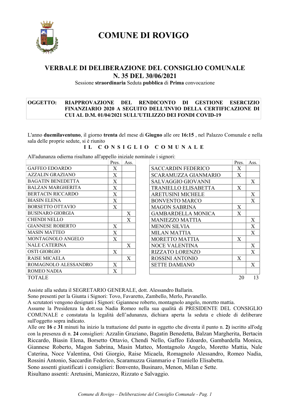Pagina 1 del documento