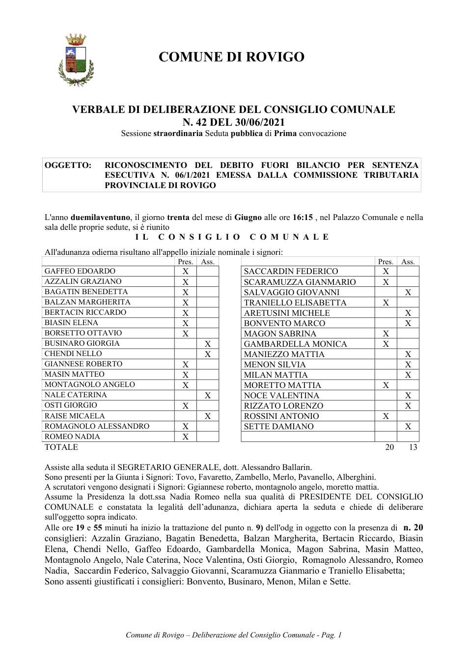 Pagina 1 del documento